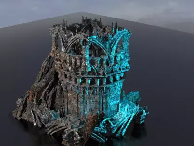 Sargon Great Assyrian structure 3D model