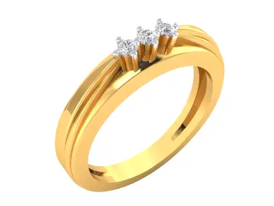 Women Ring  Render 3dm STL OBJ FBX MTLDetails 3D print model 6