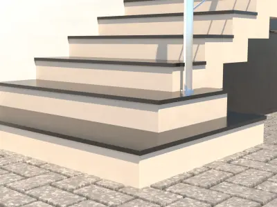 Porch Stair 3D model