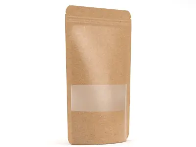 Plastic pouch bag packing 15x22 cm 08 3D model