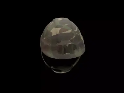 HELMET Low-poly 3D model 8