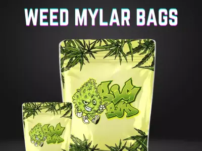Elevate Your Cannabis Experience with Premium Weed Mylar Bags Free 3D model