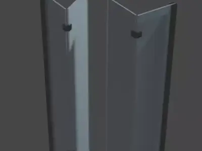 shower doors 3D model