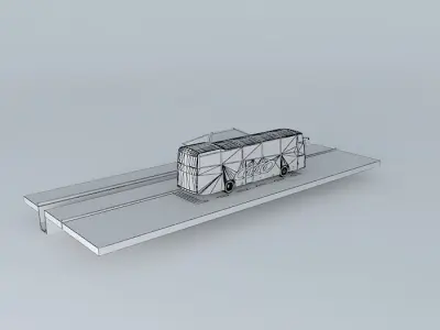 Bus Stop 3D model 10