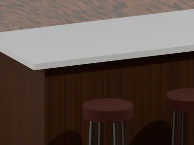 Set bar Stool  3D model