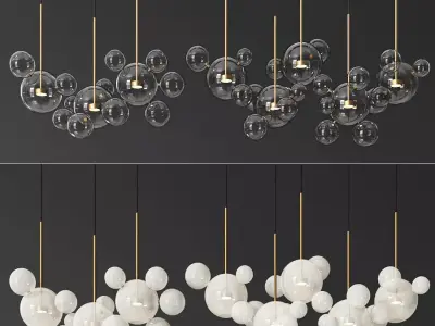 Giopato  Coombes Bolle Zigzag 14 and 24 and 34 Bubbles Set 3D model