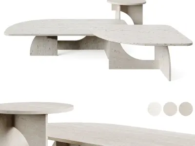 Gallotti Radice Selce Coffee Table  Low-poly 3D model