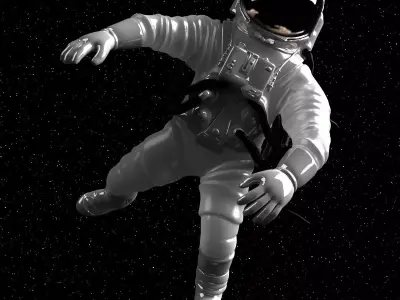 Astronaut in space 3D model
