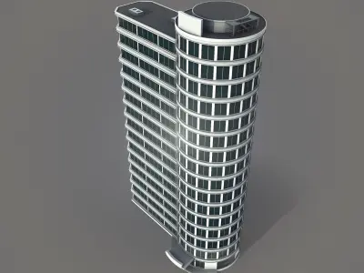 Office Building Generic Low-poly 3D model