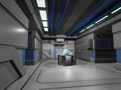 Sci Fi Level Builder Low-poly 3D model