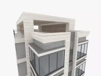 Apartment Building 3D model
