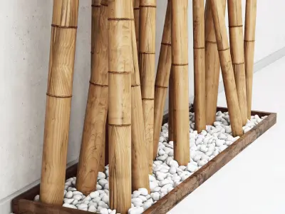 Bamboo decor n14 3D model