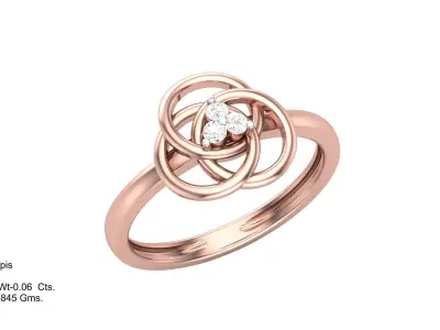 Delicate Ring - 5 3D print model