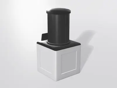 SciFi Laboratory Containment Unit Low-poly 3D model