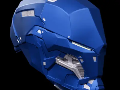 Blue Hood Metal 3D print model