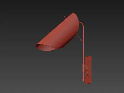 Tulle Wall Lamp in Brass by Blueprint Lighting 3D model