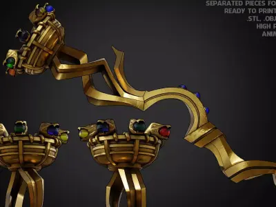 Overlord Staff of Ainz Ooal Gown for Cosplay 3D print model