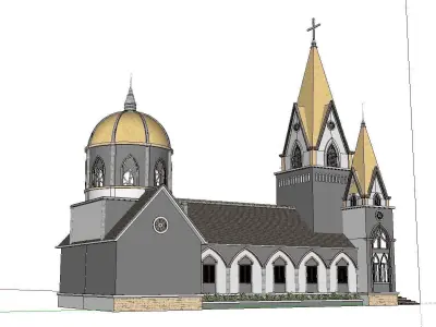 Architecture-Religion-God-Culture-Temple-0112 church 3D model