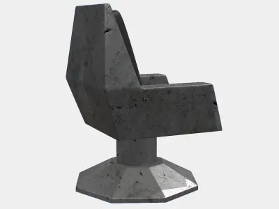 Sci fi  Chair Low-poly 3D model