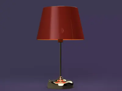 Lamp Red and Gold  3D model