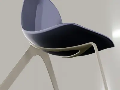 Opaque Lounge Chair 3D model