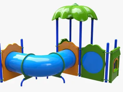 Kids playground outdoor 02 3D model