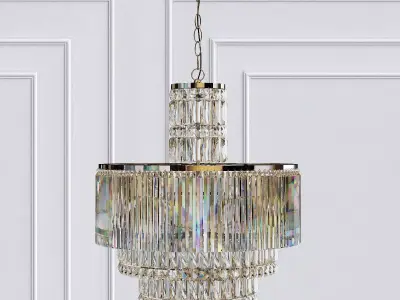 Rossborough 8 Light Crystal Chandelier 3D model