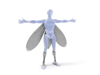 Metallic Insectoid Creature model pack Low-poly 3D model