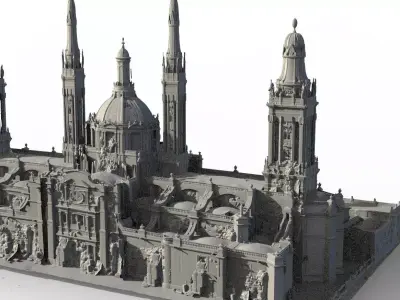 Cathedral in Ruins Very detailed 3D model