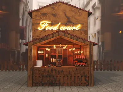 Food court 3D model