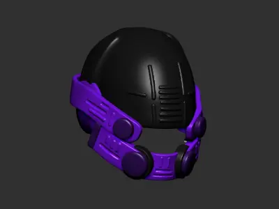 helmet high poly sculpt 3d printable  3D model 169