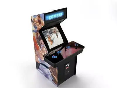 Street Fighter Arcade Machine 3D model