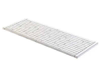 Old Wooden Floor 3D model