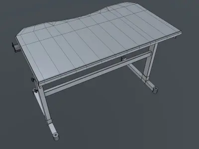Home Office Desk 3D model purchase