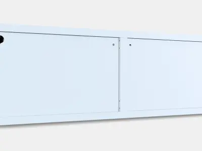 BESTA Shelf unit with glass doors 6 Low-poly 3D model