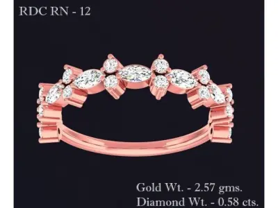 Women Ring 3D print model 69
