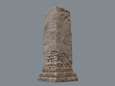 old ruin Low-poly 3D model