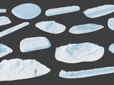 Easy Snow KitBash Pack 