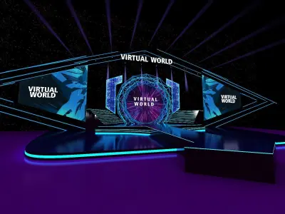 Event Stage Design Virtual world  3D model