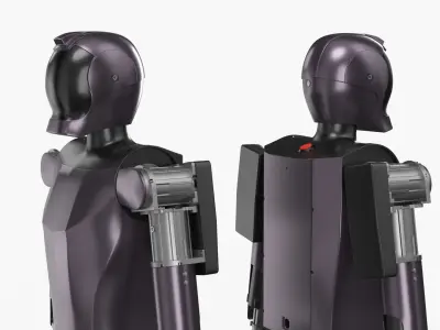  Automation Biped Robot Purple 