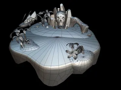 VIASS Pirate Island Low-poly 3D model