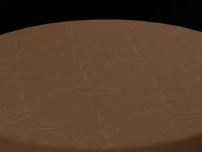 Chocolate Cake Dessert Low-poly 3D model