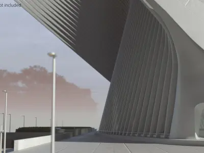  Calatravas Oculus Curved Transit Hall 