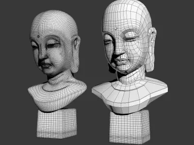 Budddha Face or Buddha Head 3D model