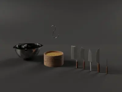 Restaurant Chinese Props 3D model