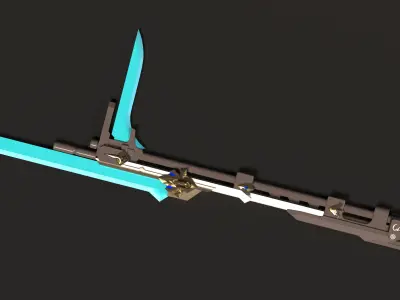 HONKAI IMPACT STAR RAIL - BRONYA RAND WEAPON -3D FILE STL- 3D print model