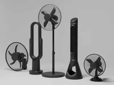 Fan model pack 5 3D model
