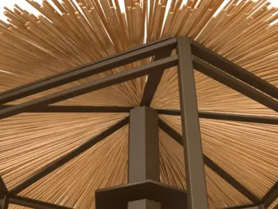 Tiki Beach Bar 3D model