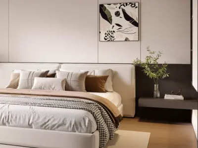 Master bedroom 3D model 3D model