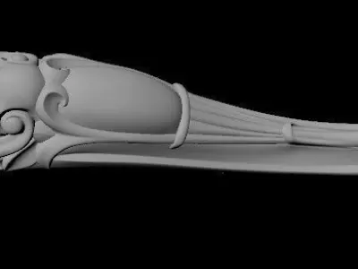 leg High quality 3d models for processing on a cnc machine 3D model 14